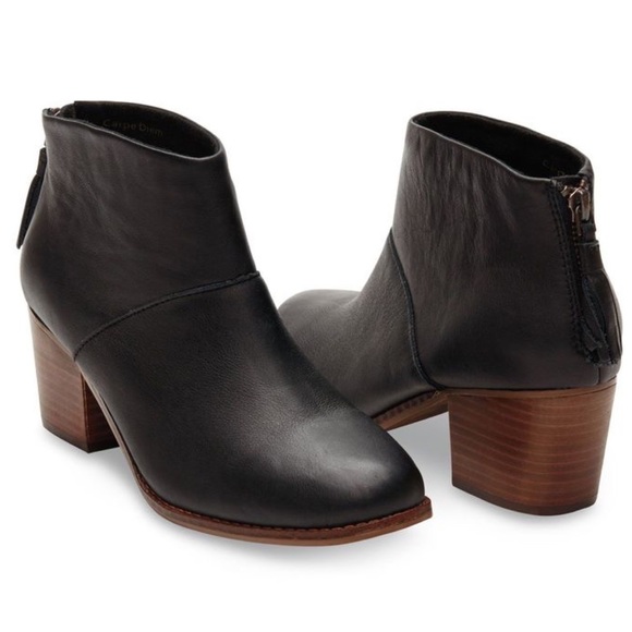 Toms Shoes - Toms Leila Carpe Diem ankle boots leather black